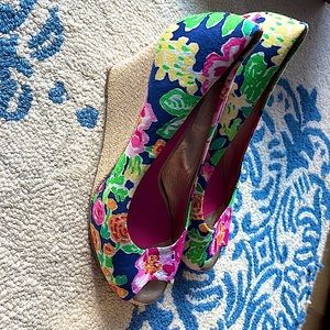 Lot - 3 Pairs Lilly Pulitzer Wedge Sandals!!!- size 8.5